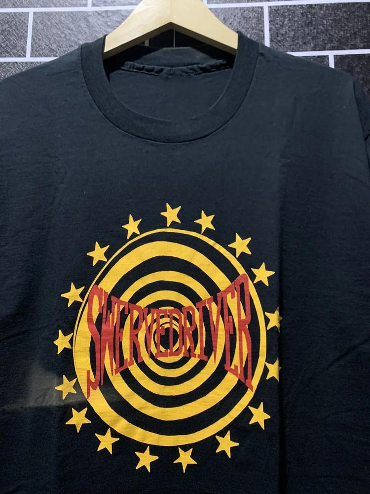 New Popular Swervedriver Black T-Shirt Cotton Full Size S-5XL Unisex T-Shirt XXL