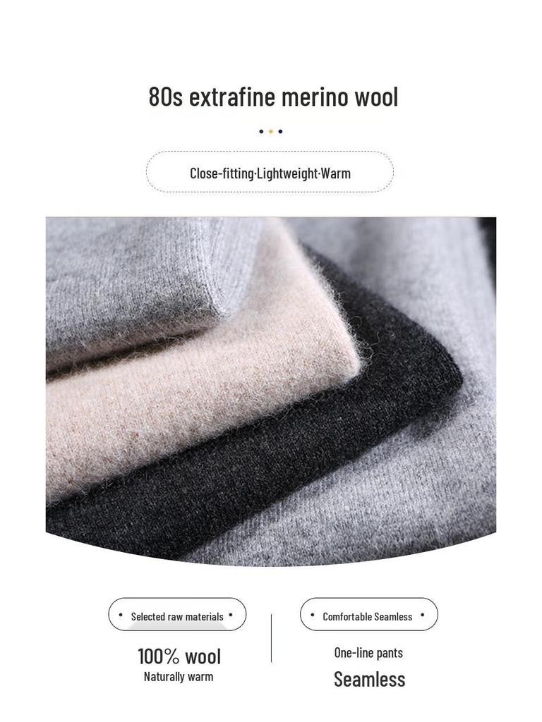 Yuzhaolin Women's 100% Pure Wool Thermal Underpants