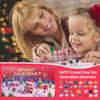 3D Stereoscopic Airplane Box 24PC Crystal Stone Box 24-grid Natural Crystal Stone Label Christmas Advent Calendar Hole Music Blind