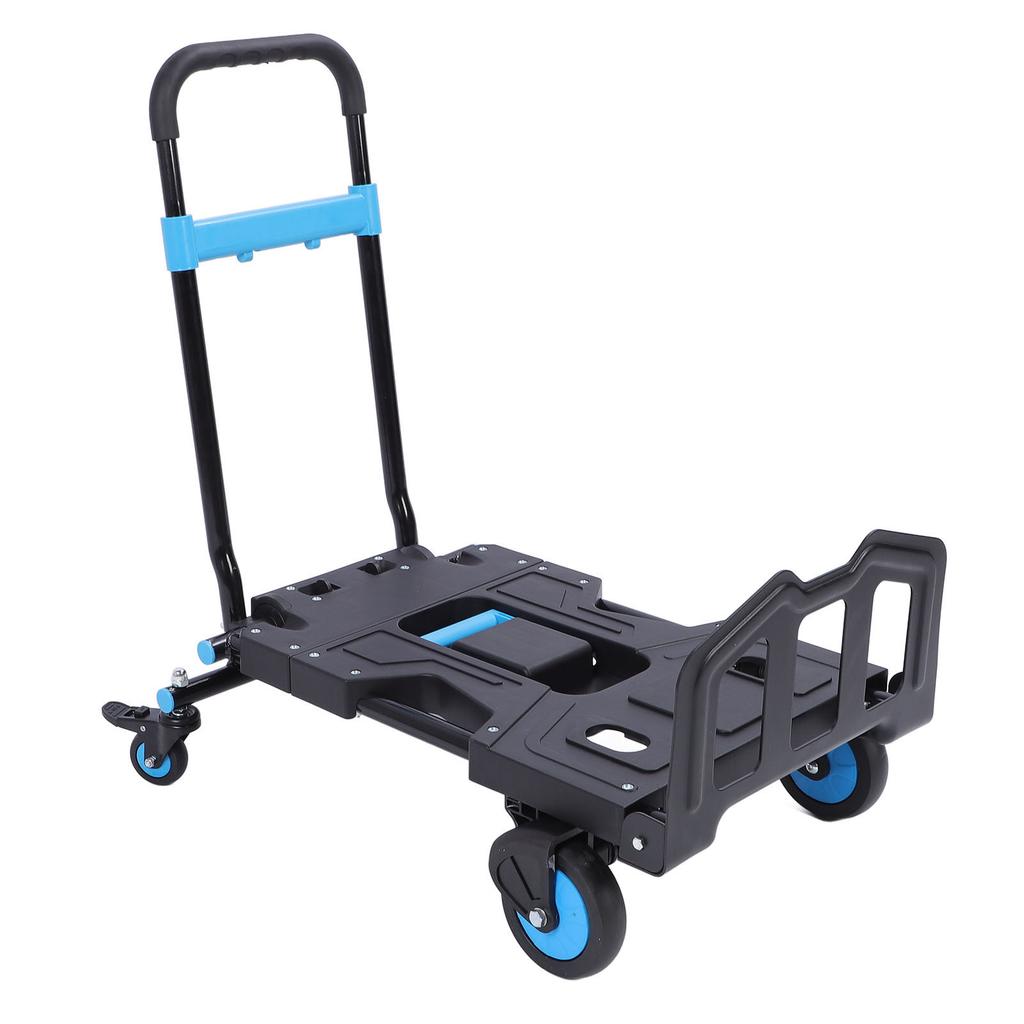 Folding Hand  , 330lb Large Capacity Load Hvy Duty Portable Trolley Made of Sturdy Steel Frame Hand   for Outdoor Camping Supermarket Shopping