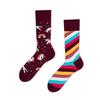 Trendige asymmetrische Cartoon-Socken - Unisex Baumwolle Mid-Tube vielseitiger Stil