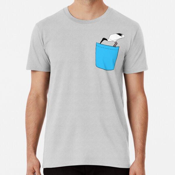 Pocket Bin Chicken Premium T-Shirt S to 5XL Made in the AU/USA T-Shirt