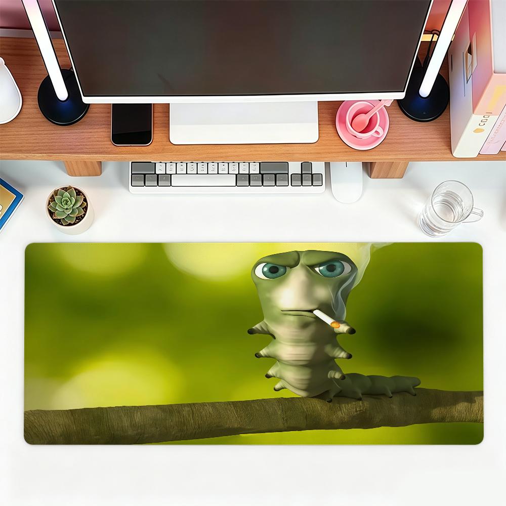 fun caterpillar fun animal Mouse Pad For Office Gaming And Keyboards NonSlip Large Waterproof