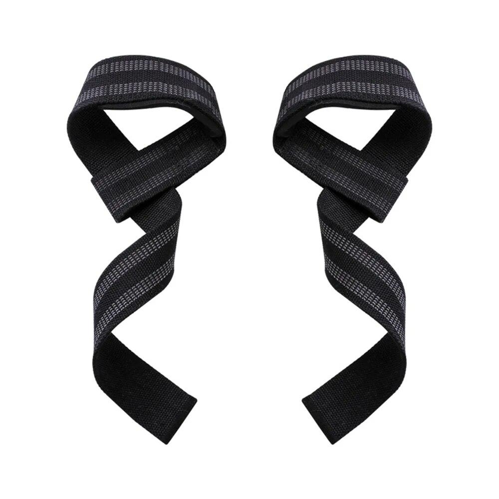 

Противоскользящие ремни для поднятия тяжестей, ремни для становой тяги, для тяжелой атлетики, бодибилдинга и пауэрлифтинга, 1 пара гантелей, силовые тренировки чёрный