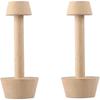 2 Pcs Tart Tamper Pastry Tamper Double Side Wooden Egg Tart Tamper Mold DIY Cake Pastry Pusher for Kitchen Party Baking Tools, Pie, Tart and Quiche