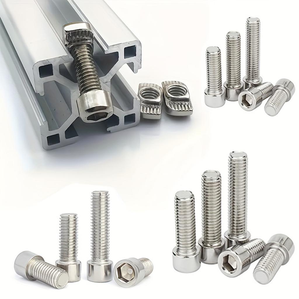 120pcs/Box 210 Stainless Steel Inner Hex Screw M5*6 M5*8 M5*10 M5*12 M5*16 M5*20 Cylindrical Head Stud Mountain Bike Frame