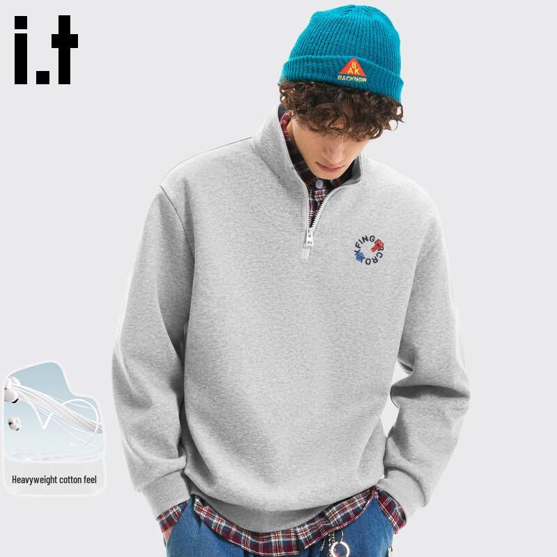 

Fingercroxx IT Men s Stand-Collar Quarter-Zip Sweatshirt 4XL