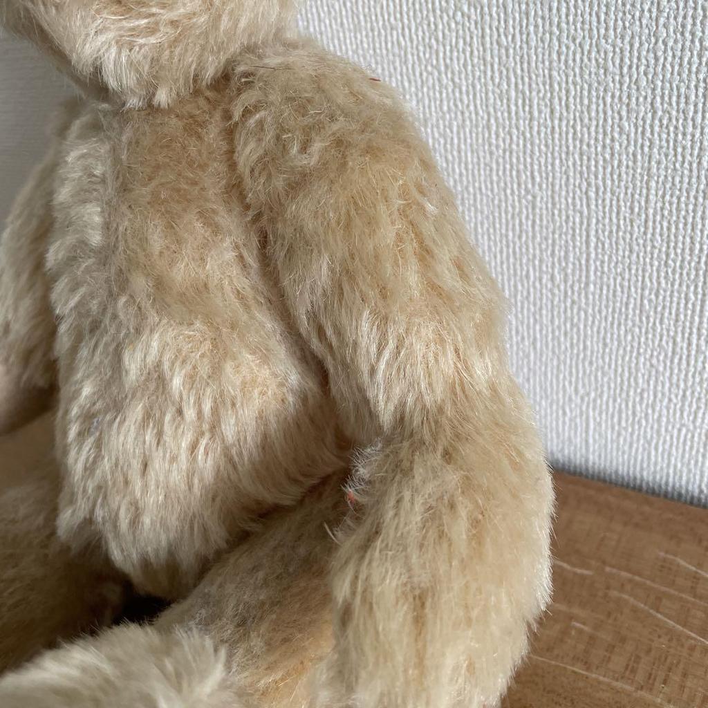[USED] Antique Teddy Bear, Sitting Bear, Plush Toy, Beige, for Kids