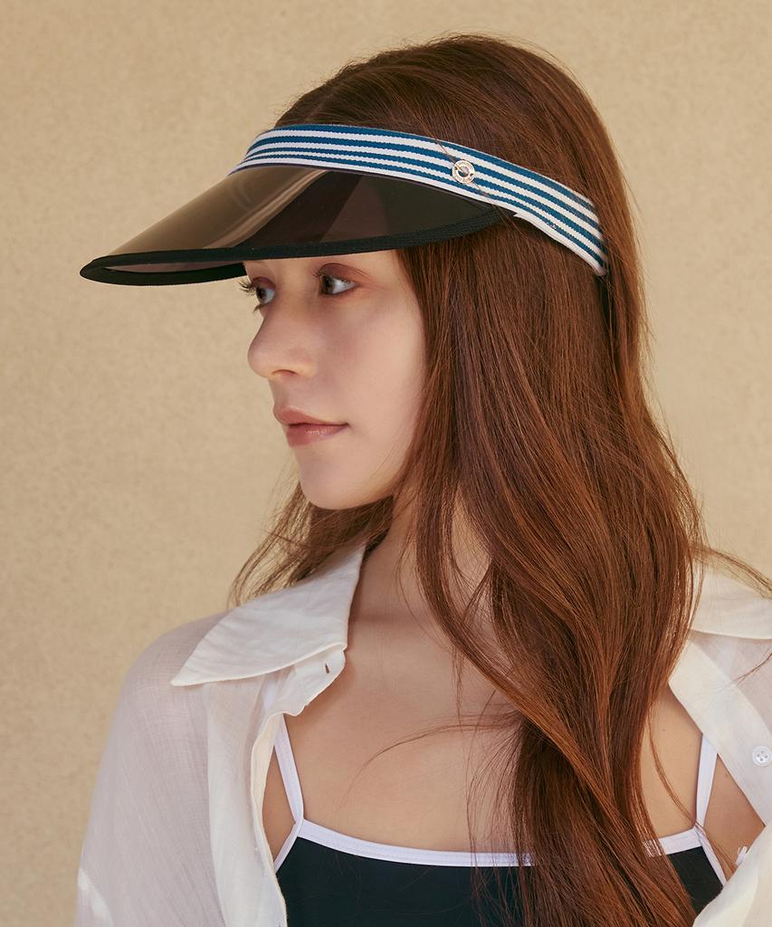 Hwaiteusaenjeu Uv Protection Short Striped Sun Cap Pharos (4 Colors)