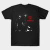 Men Black Print T-shirt Hell On Wheels No-Cut Transfer Paper Print Cotton Tshirt