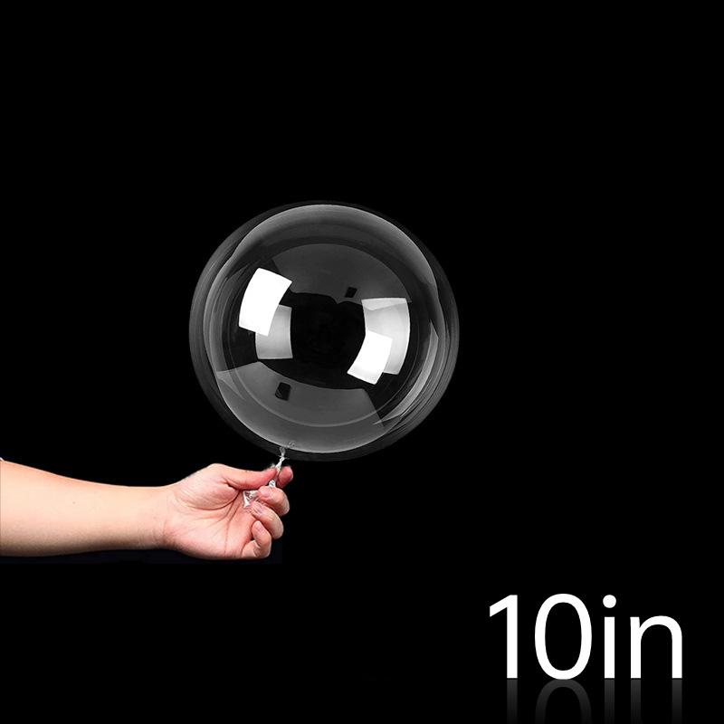 10pcs 10-36inch Transparent Bobo Bubble Balloon Clear Inflatable Air Helium Globos Wedding Birthday Party Decoration Baby Shower