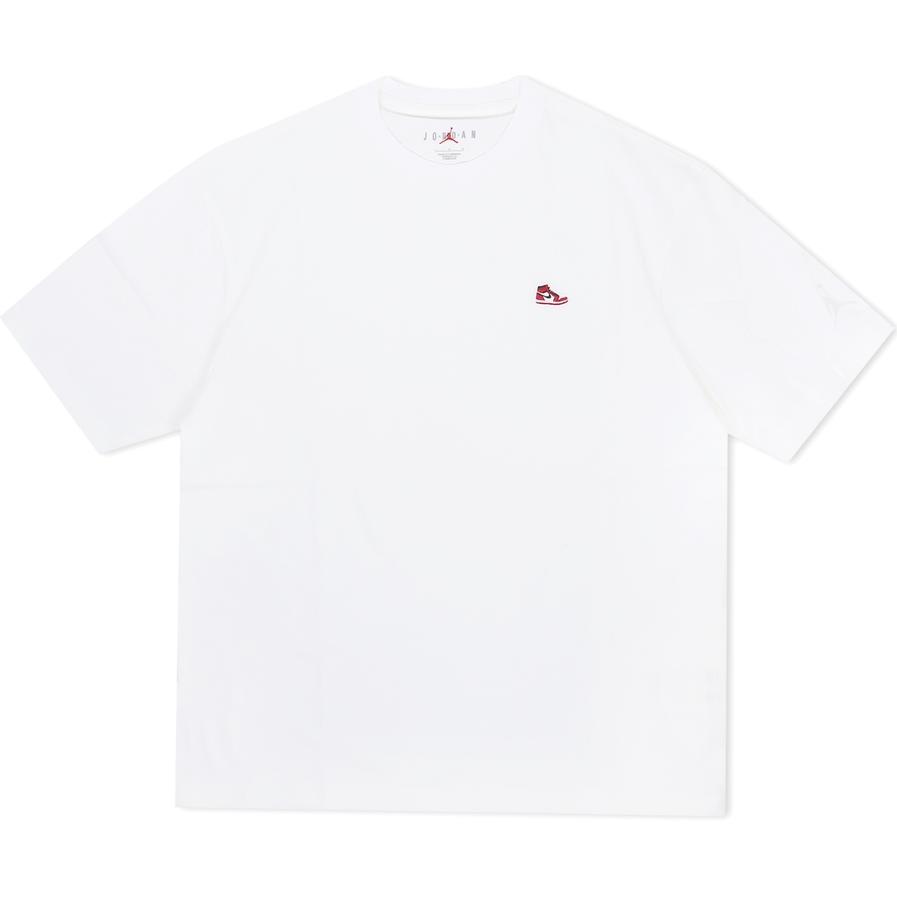 

Jordan Однотонный повседневный свитер с круглым вырезом и коротким рукавом, мужские топы, белый FN5983-100 XL