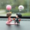 Car Ornament Model Auto Interior Decoration Perfume Clip Ornaments Balloon Kiss Anime Couples Dashboard Figurine Accessories