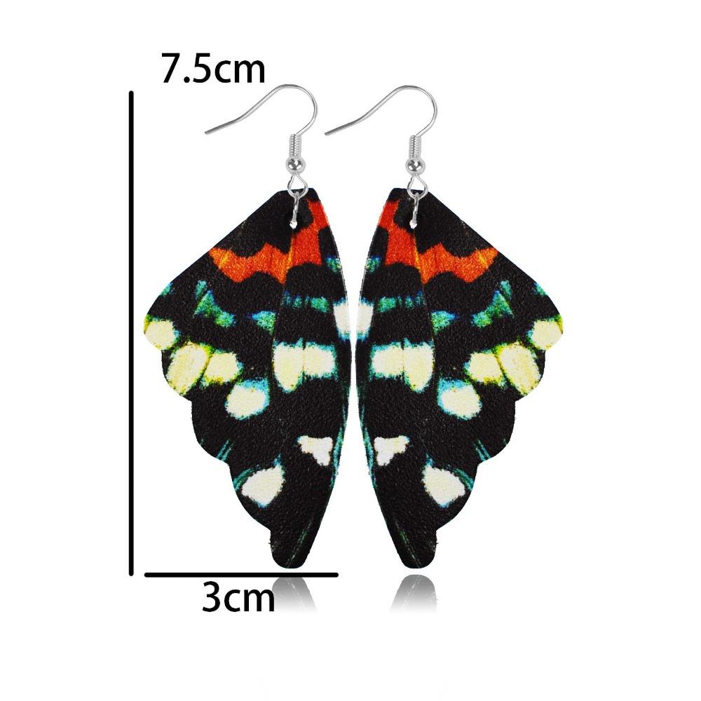 Nowe zabytkowe kolczyki z motylimi skrzydłami w stylu boho, kolorowe kolczyki dla kobiet, biżuteria na prezenty