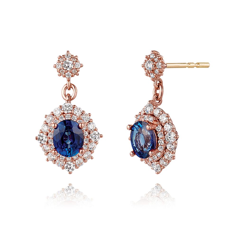 Roseedor Royal Castle Sapphire Earrings_231900076
