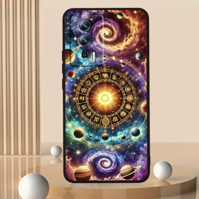 Cosmic Starry Sky Pattern For Xiaomi Redmi 12 13C 12C 13 10C 9T A2 9A 9C 7A Note 10S 8T 10 9 8 Pro 4G 5G Black Phone Case