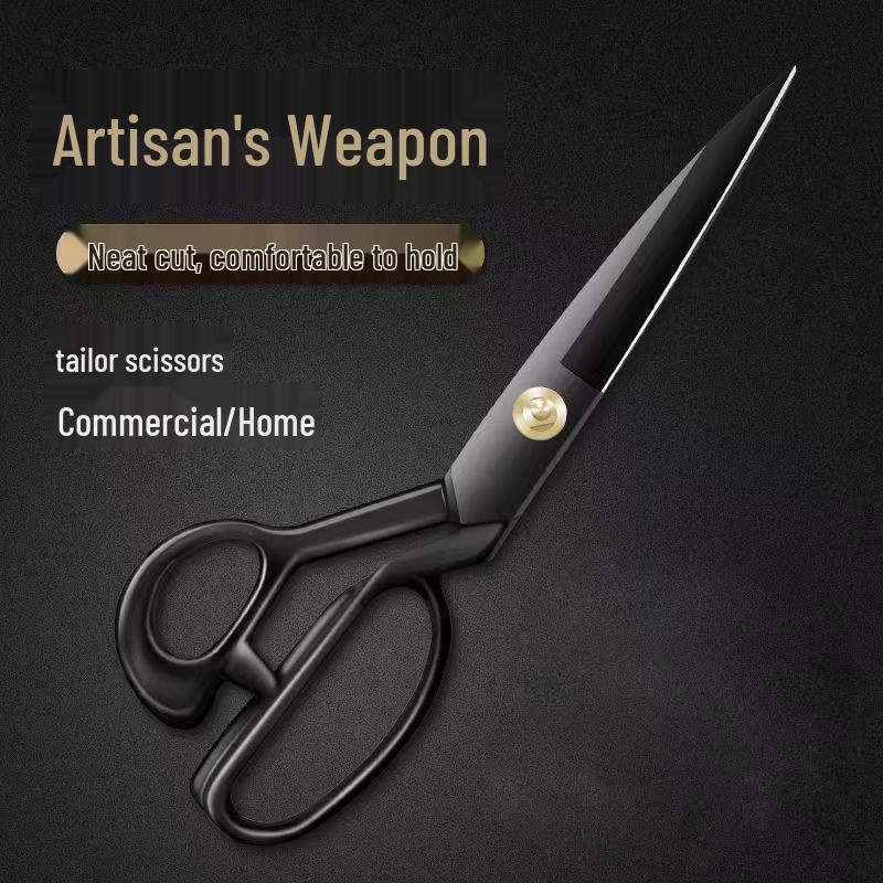 Craft Manganese Steel Tailor’s Large Scissors for Cutting Fabric – Essential for Family Business