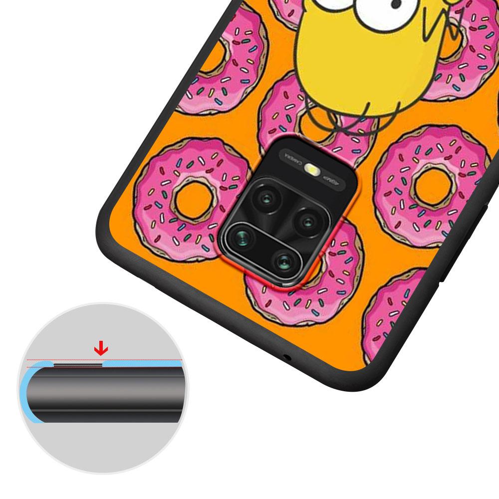 The Simpson Cute Case for Xiaomi Redmi Note 10 8 8T 9 10S 11S 11 7 12 12S 11E 13 Pro Plus Soft TPU Black Phone Cover