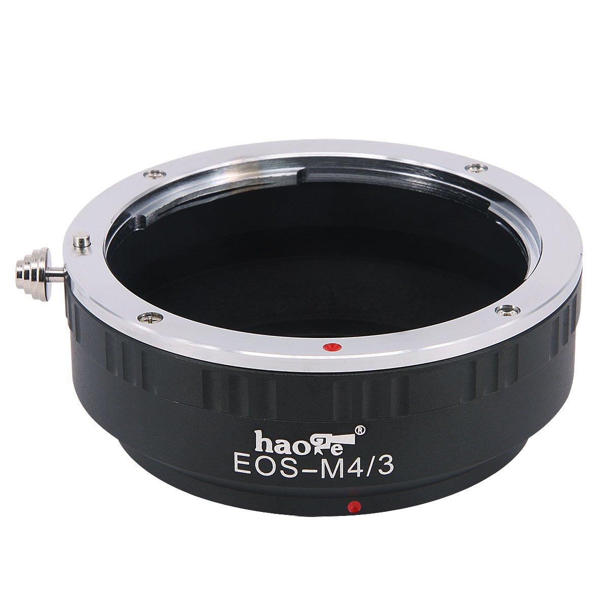 

Haoge Manual Lens Mount Adapter for Canon EOS EF EFS Lens to Olympus Pentax and Panasonic Lumix Micro Four Thirds MFT M43 Mount Cameras M4/3