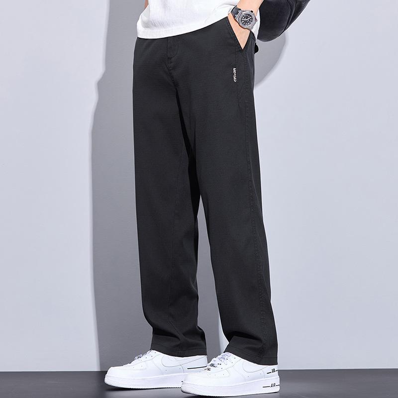 Minger | Summer New Lyocell Tencel Men's Casual Pants Thin Trend Fashion Loose Drape Straight Pants