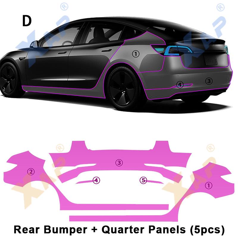 Tesla Model 3 (2020-2023) Scratch-Proof Transparent TPU Paint Protection Film