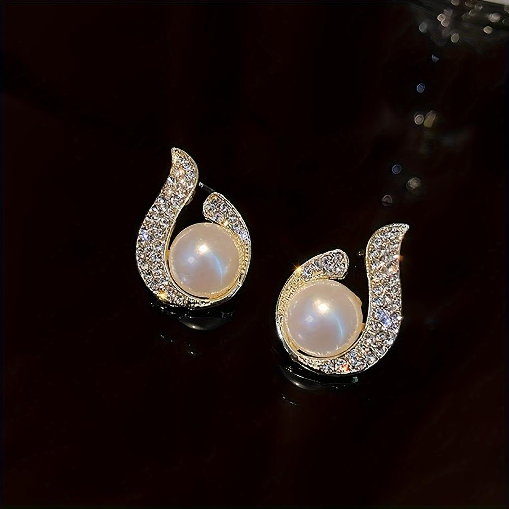 French Elegant Minimalist Large Statement Earrings for Women, Daily Wedding Party Jewelry Gift