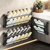 Wall-Mounted Punch-Free Slipper Rack for Doorway or Bathroom
