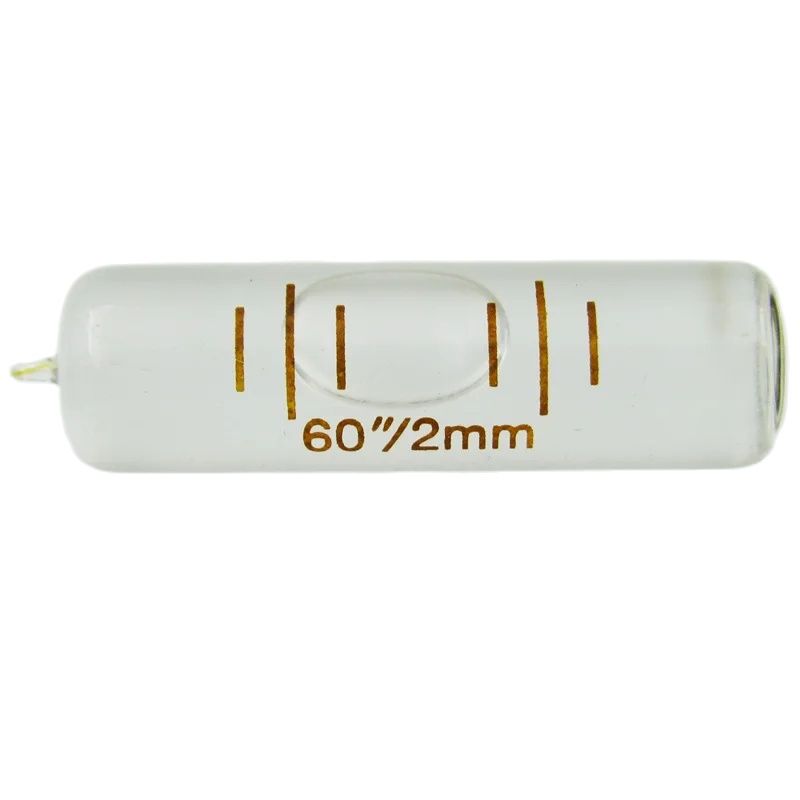 9*34mm 60"/2mm High Precision Glass Long Bubble Level Tube Vials Cylinder Spirit Level Bubble