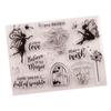 Clear Stamps for Card Making, Crafting Stamp Supplies Sheet Rubber Seal
