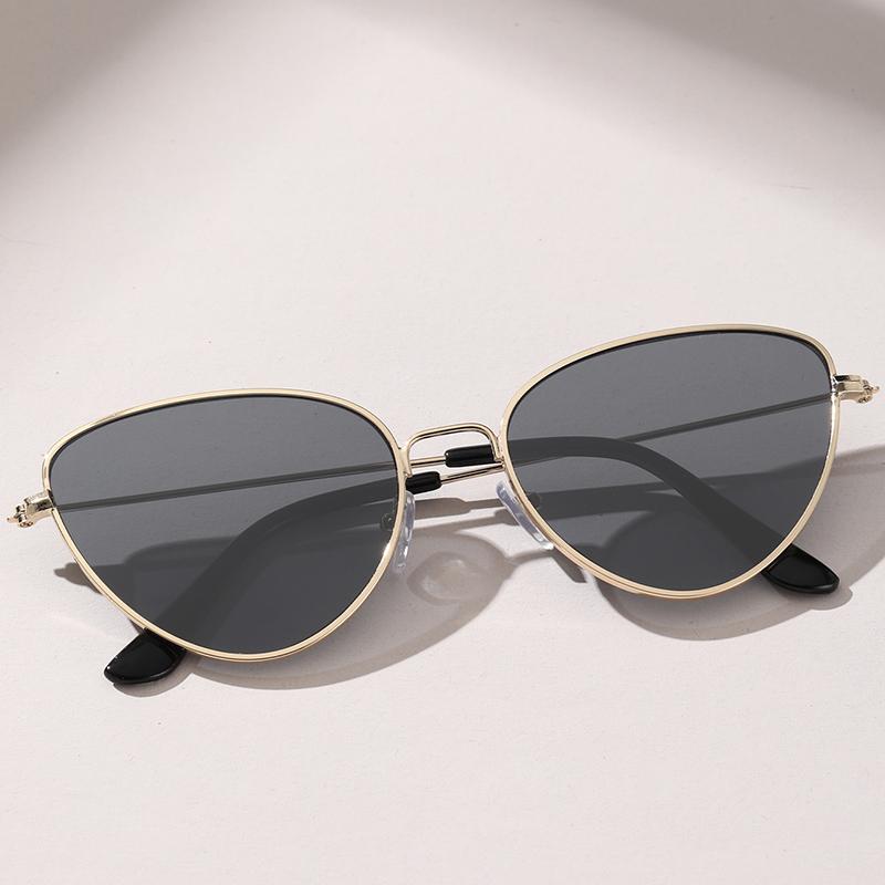 

Ретро солнцезащитные очки «кошачий глаз» для женщин и мужчин, женская маленькая оправа UV400, солнцезащитные очки, очки