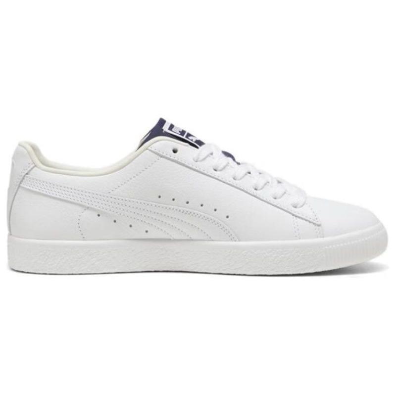 PUMA SF Clyde Varsity 2 Unisex Low Top Skate Shoes White Blue Comfortable Versatile 396491-02