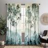 2 Pieces Fantasy Forest Scenery Print Curtains - Polyester Fabric   Machine Washable   Suitable for Bedroom   Kitchen   Living Room
