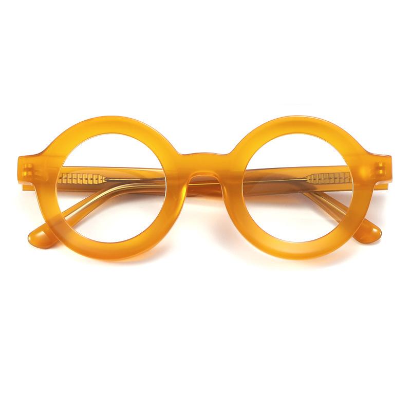 Unique Black White Round Reading Glasses Women High Quality Acetate Frames Magnifying Glasses with Astigmatism