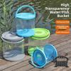 With Cover Plastic Fish Tank Small Size Fish Transport Bucket Foldable Aquarium  Fish Transport