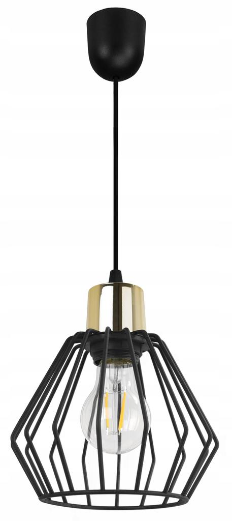 Hängelampe, Deckenleuchter, Drahtschirm, LED