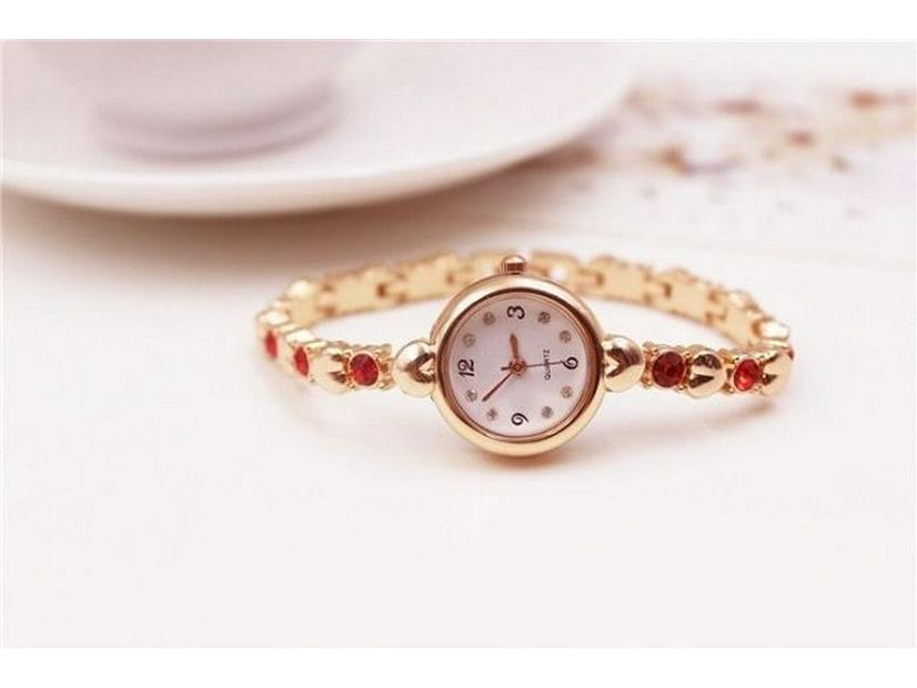 JW Korean Style Elegant Ladies' Water Diamond Quartz Bracelet Watch