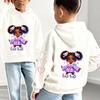 Kids Cute Girl Hoodie Cartoon Doll Graphic Print Heart Sweatshirt Girls Boys Kawaii Korean Style Streetwear Spring Autumn