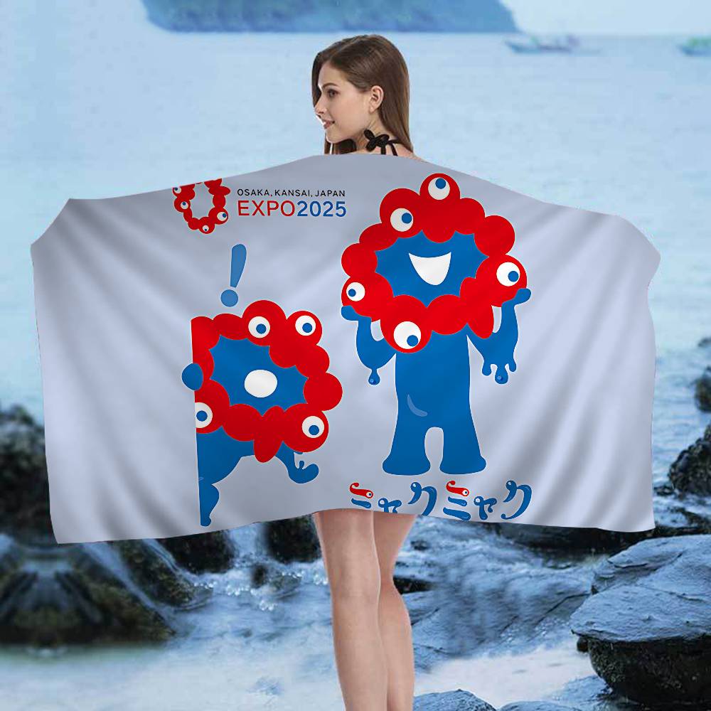 Cartoon M-Myaku-Myaku Microfiber Beach Towel Absorbent Quick dry Soft Yoga Swimming Resort Mountain Climbing Towel