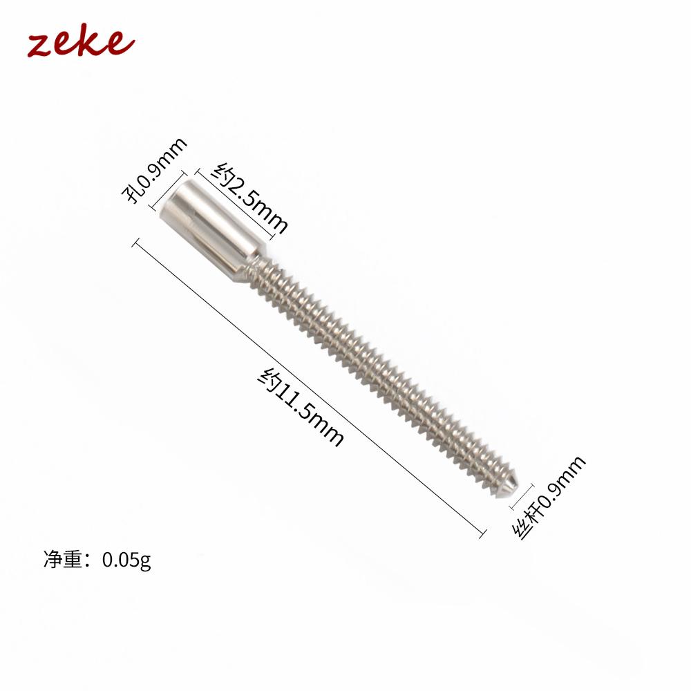 10 Pieces Stem Extensions Extenders Repair Watch Crown Stems 0.9mm Threads for Self Repairers Watchmakers Watch Accessories