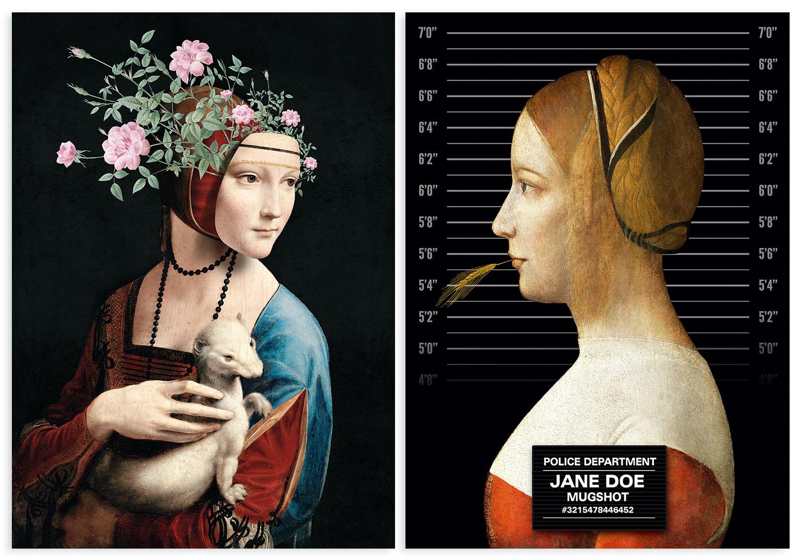 

Zestaw dwóch plakatów sztuka pop art 21x29,7 cm A4