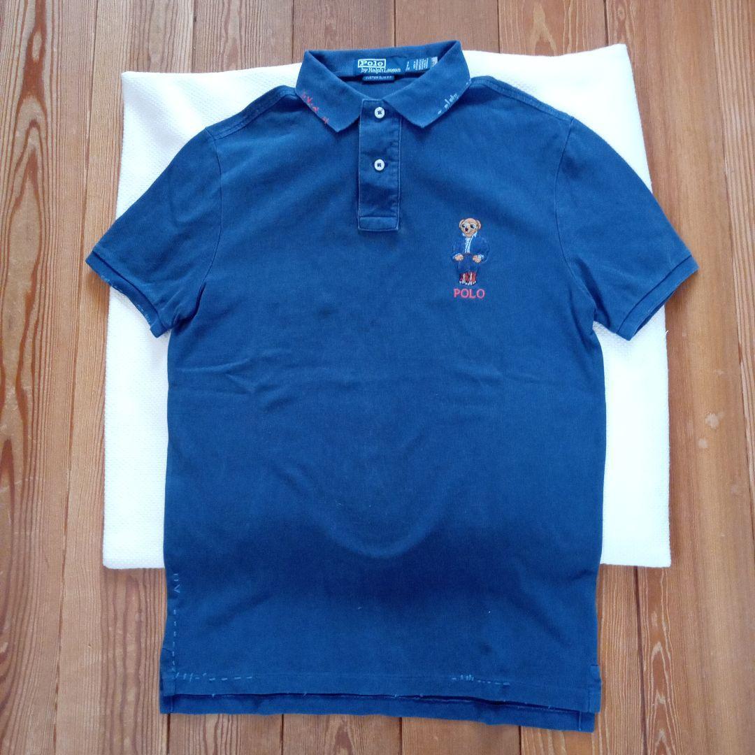 Used Polo Ralph Lauren Polo Bear Polo Shirt Navy Size S