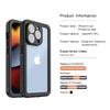 FS Series For iPhone 15 Pro IP68 Waterproof Drop-proof Phone Case Clear Back Diving Swimming Cover