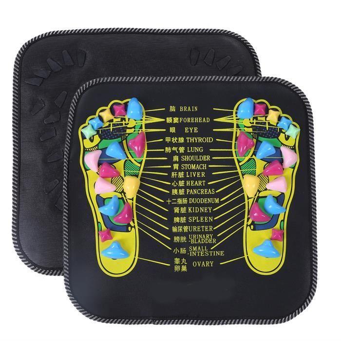 Foot Massager Acupressure Mat Reflexology Walking Stone Road Foot Massage Tool Stimulates Blood Circulation for