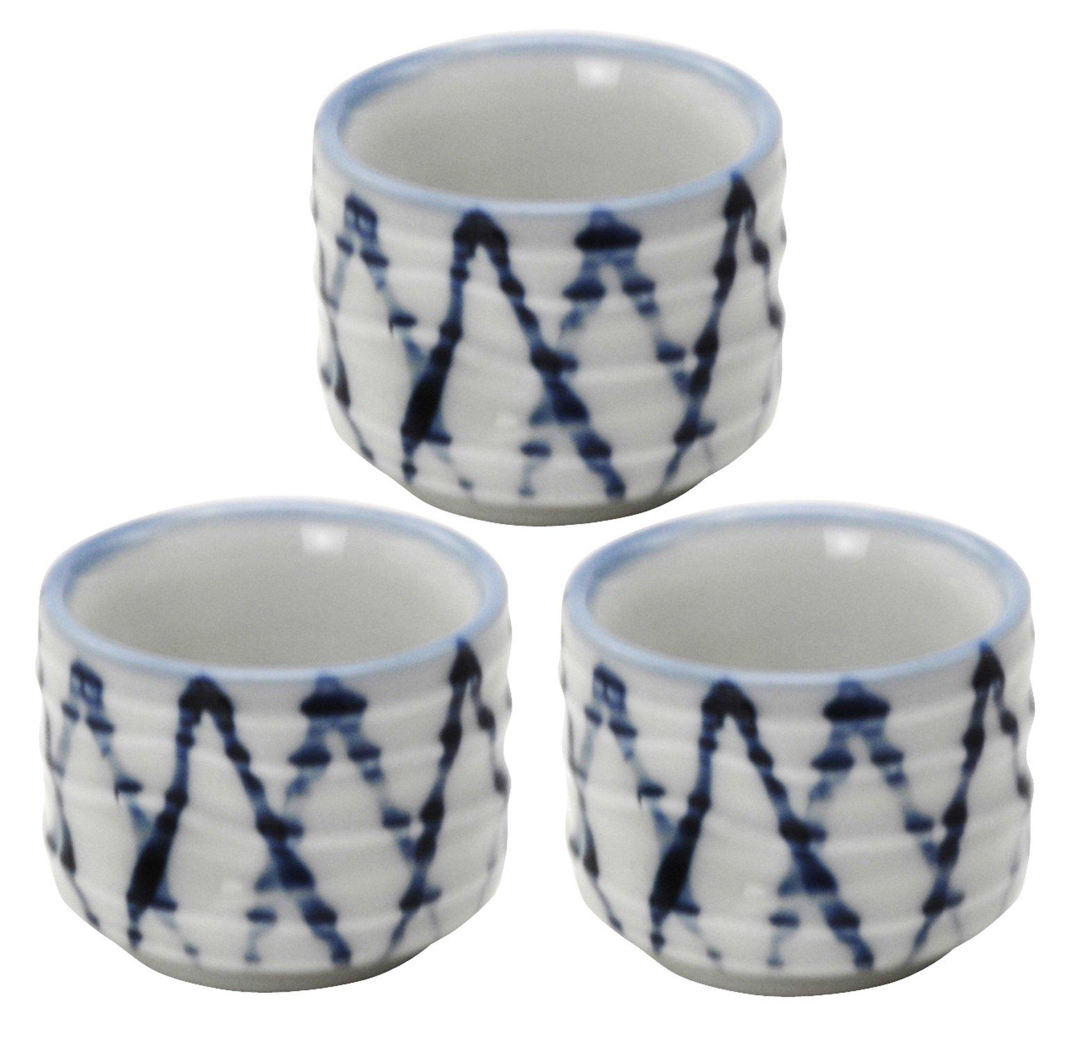 

Mino ware sake cup set of 3 Ichichinjugusa 405-14-41E(3)