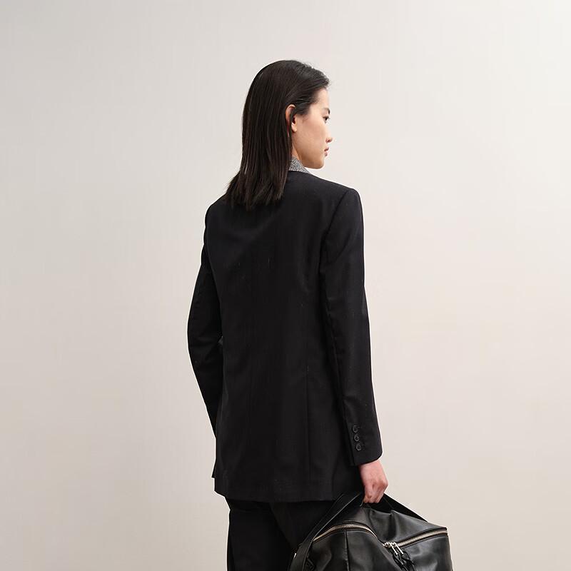 LESS 2025 Autumn Slim-Fit Wool Lapel Suit Jacket