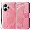 For Xiaomi Redmi 13 5G/13 4G Case Stand PU Leather Phone Cover Butterfly and Flower Imprinted
