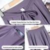 Women's Plus Size Quick-Dry Yoga Skirt-Pants, Anti-Exposure, Autumn Fitness Long Pants