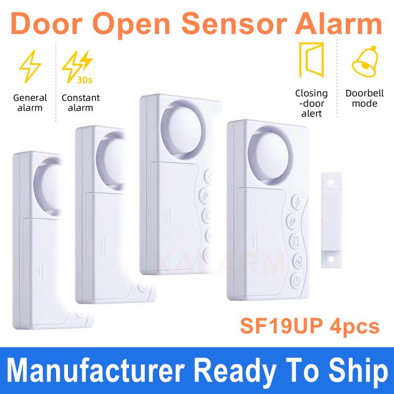

Magnetic Sensor Password Burglar Alarm for Doors & Windows (4-Pack)