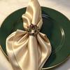 Christmas Napkin Rings Xmas Tree Snowflake Deer Nutcracker Napkin Holder Metal Napkin Buckle For Christmas Party Table Decor