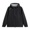 Li Ning CF Su Wan Long Jia Series Outdoor Breath Series Comfortable Casual Simple Hooded Loose Windproof Waterproof Breathable Jacket AEMV003-4